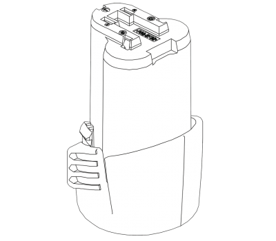 Акумулятор Li-Ion (10.8 В) для шуруповерта DWT ABS-10.8 Cli