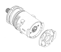 Редуктор (у зборі) для акумуляторного шуруповерта DWT ABS-12/14.4/18 C