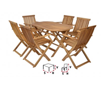 Набір садової меблів HECHT BASIC SET 6