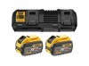 Зарядний пристрій та 2 акумулятори XR FLEXVOLT DCB547 9Ач DeWALT DCB132X2
