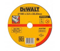 Коло відрізне по металу 180x3.0x22.23мм DeWALT DT3420-QZ Коло відрізне по металу 180x3.0x22.23мм DeWALT DT3420-QZ