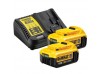 Зарядний пристрій з двома акумуляторами DeWALT DCB115P2
