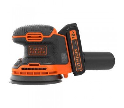Ексцентрикова шліфувальна машина акумуляторна BLACK+DECKER BDCROS18