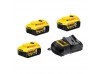 Зарядний пристрій та 2 акумулятори DCB184 5Ач DeWALT DCB105P3