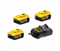 Зарядний пристрій та 2 акумулятори DCB184 5Ач DeWALT DCB105P3