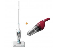 Парова щітка 10в1 Steam Mop + подарунок акумуляторний пилосос BLACK+DECKER FSMH13E10+NVB115WA