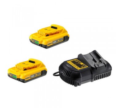 Зарядний пристрій та 2 акумулятори DCB183 2Ач DeWALT DCB105D2