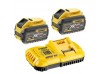 Зарядний пристрій та 2 акумулятори XR FLEXVOLT DCB547 9Ач DeWALT DCB118X2