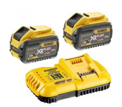 Зарядний пристрій та 2 акумулятори XR FLEXVOLT DCB547 9Ач DeWALT DCB118X2