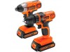 Набір із двох електроінструментів BLACK+DECKER BDCDDIM18B