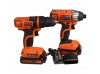 Набір із двох електроінструментів BLACK+DECKER BDCDDIM18B