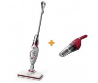 Парова щітка + подарунок акумуляторний пилосос BLACK+DECKER BDS1616R+NVB115WA