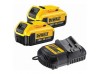 Зарядний пристрій та 2 акумулятори DCB184 5Ач DeWALT DCB105P2