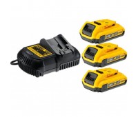 Зарядний пристрій та 3 акумулятори DCB183 2Ач DeWALT DCB115D3
