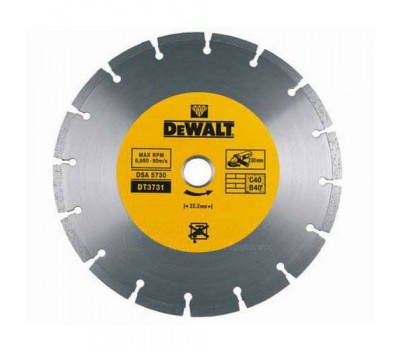 Диск діамантовий сегментований по бетону 125мм DeWALT DT3711