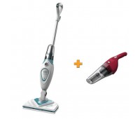 Парова щітка + подарунок акумуляторний пилосос BLACK+DECKER FSM1616+NVB115WA