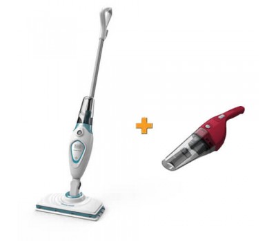 Парова щітка + подарунок акумуляторний пилосос BLACK+DECKER FSM1615+NVB115WA Парова щітка + подарунок акумуляторний пилосос BLACK+DECKER FSM1615+NVB115WA