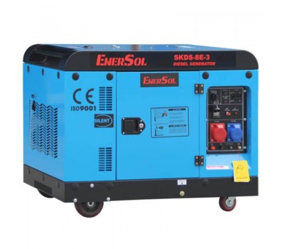 Дизельний трифазний генератор 8кВА EnerSol SKDS-8E(B)-3