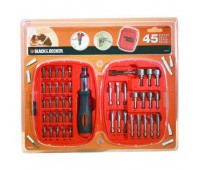 Набір із 45 предметів BLACK+DECKER A7039 Набір із 45 предметів BLACK+DECKER A7039