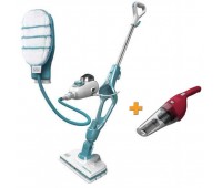 Парова щітка та пароочисник 11в1 + подарунок акумуляторний пилосос BLACK+DECKER FSMH13101SM+NVB115WA