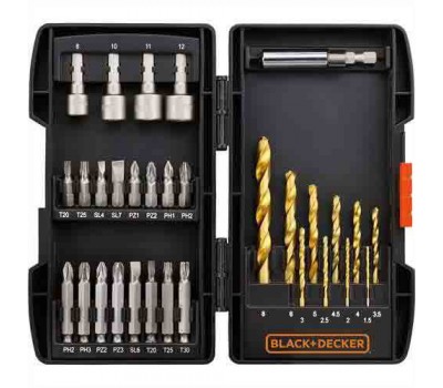 Набір біт, головок торцевих та свердл BLACK+DECKER A7178