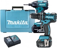 Набор инструментов Makita DLX2002 (DHP480Z, DTD129, BL1830x2, DC18RC)