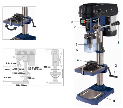 Станок сверлильный Einhell Blue BT-BD 701