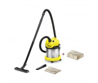 Господарський пилосос Karcher WD 2 Premium Basis з металевим баком