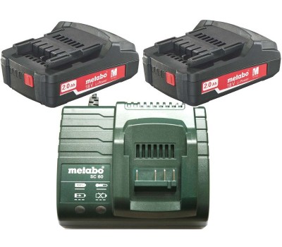 Базовий комплект Metabo Li-Power 2x2.0 Ач