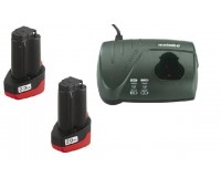Базовий комплект Metabo 10.8 В, 2x2,0 Ач