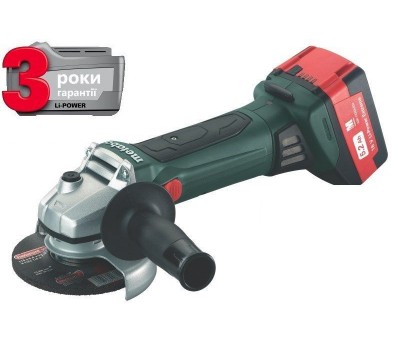 Акумуляторна болгарка Metabo W 18 LTX 125 5.2 Ач Акумуляторна болгарка Metabo W 18 LTX 125 5.2 Ач