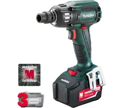 Акумуляторний ударний гайковерт Metabo SSW 18 LTX 400 BL 5,2 Ач