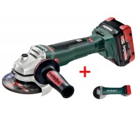Акумуляторна болгарка Metabo WB 18 LTX BL 125 Quick LiHD 2x8.0 Ач