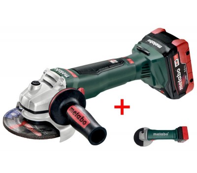 Акумуляторна болгарка Metabo WB 18 LTX BL 125 Quick LiHD 2x8.0 Ач Акумуляторна болгарка Metabo WB 18 LTX BL 125 Quick LiHD 2x8.0 Ач