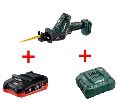 Акумуляторна шабельна пилка Metabo SSE 18 LTX Compact LiHD 3.5 Ач Акумуляторна шабельна пилка Metabo SSE 18 LTX Compact LiHD 3.5 Ач