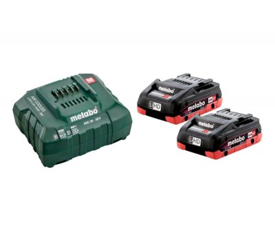 Базовий комплект Metabo LiHD 2x4.0 Ач