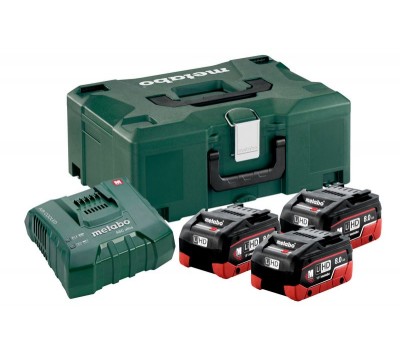 Базовий комплект Metabo LiHD 3x8.0 Ач + 1x ASC Ultra + MetaLoc